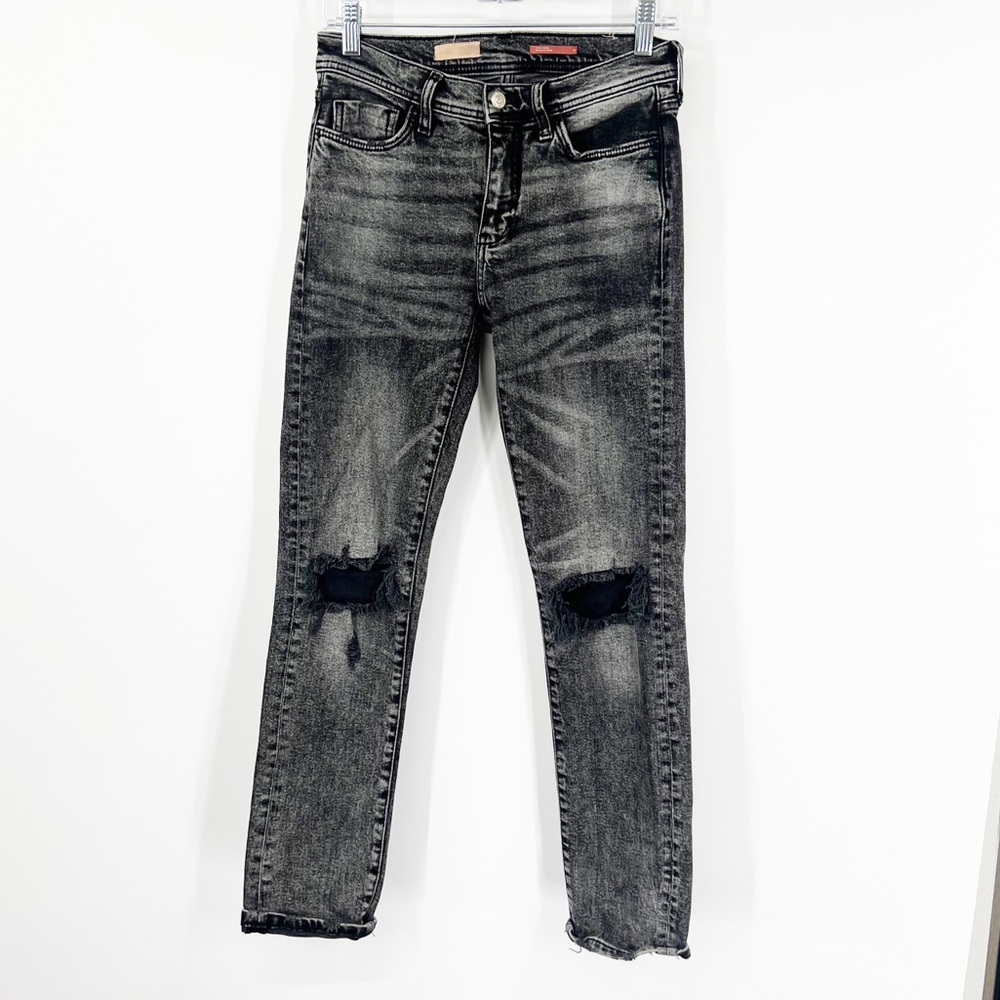 Pilcro by Anthropologie Slim Boyfriend Distressed Jeans